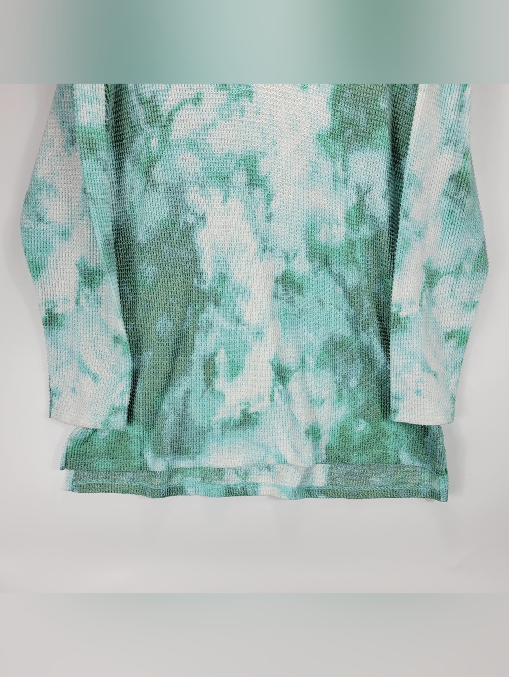 Style & Co Long Sleeve Tie Dye Shirt Women XL Comfy Dainty Boho Quiet Luxury - Picture 5 of 9